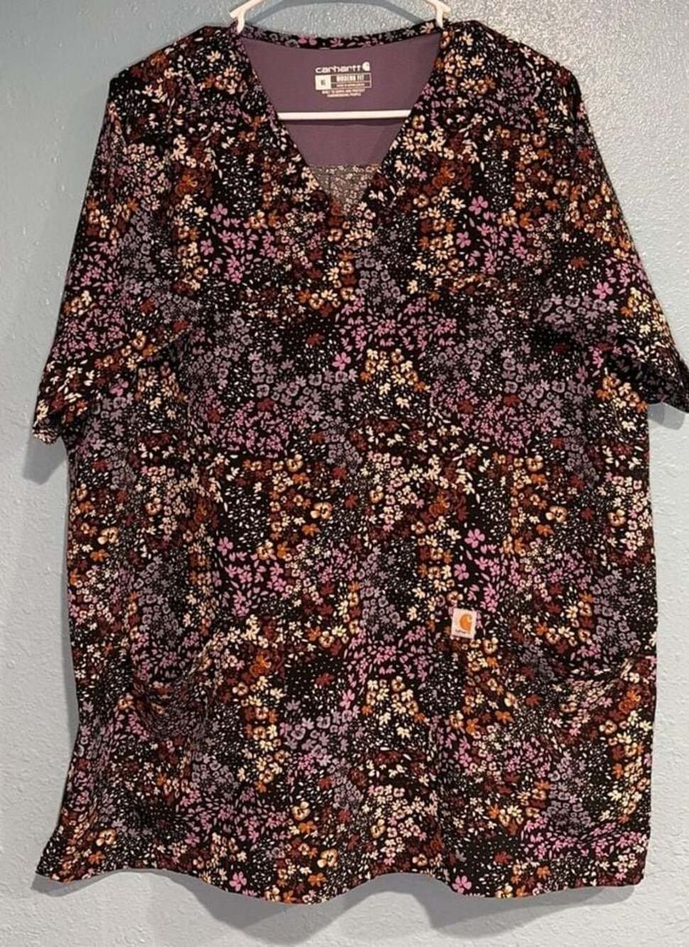 Carhartt Modern Fit Floral Print Scrub Top